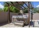 Hot tub with pergola cover and spacious backyard at 161 N Silverwood Dr, Casa Grande, AZ 85122