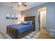 Bedroom with a double bed, ensuite bath access at 161 N Silverwood Dr, Casa Grande, AZ 85122