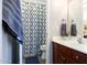 Clean bathroom with shower/tub combo, vanity, and updated fixtures at 161 N Silverwood Dr, Casa Grande, AZ 85122