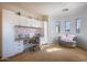 Home office with built-in desk and ample storage at 161 N Silverwood Dr, Casa Grande, AZ 85122