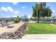 Community features cornhole, picnic tables, grassy areas, and a shaded ramadas at 535 S Alma School Rd # 45, Mesa, AZ 85210