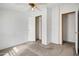 Simple bedroom with carpet flooring and a closet at 535 S Alma School Rd # 45, Mesa, AZ 85210