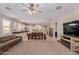 Open living room with kitchen and dining area view at 17986 W Fulton St, Goodyear, AZ 85338