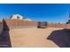 Large backyard with a trampoline at 17986 W Fulton St, Goodyear, AZ 85338
