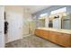 Bathroom features double vanity and a large shower at 17621 N Eagle Crest Dr, Surprise, AZ 85374