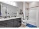 Elegant bathroom with double vanity and a relaxing bathtub at 4145 S Zephyr --, Mesa, AZ 85212