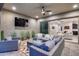 Covered patio with wicker furniture and a view into the living area at 4145 S Zephyr --, Mesa, AZ 85212