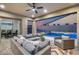Relaxing backyard patio with covered seating area, pool, and spa at 4145 S Zephyr --, Mesa, AZ 85212