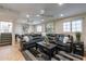 Spacious Gathering room features a large sectional sofa and a modern coffee table at 6514 N 85Th Pl, Scottsdale, AZ 85250