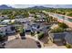 Aerial view showcasing home's location by waterway at 6514 N 85Th Pl, Scottsdale, AZ 85250