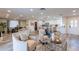 Open concept living room with a view of the kitchen and dining area at 6514 N 85Th Pl, Scottsdale, AZ 85250