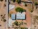 Aerial view of a home with a large lot and desert landscape at 3718 S 379Th Ave, Tonopah, AZ 85354