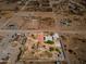 Aerial view of a home on a large lot in a desert community at 3718 S 379Th Ave, Tonopah, AZ 85354