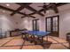Game room with ping pong table and high ceilings at 5201 N Saddle Rock Dr, Phoenix, AZ 85018