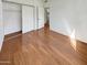 Bright bedroom with hardwood floors and spacious closet at 2970 N Oregon St # 10, Chandler, AZ 85225