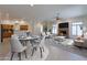 Bright dining area with seating for four at 2223 E Branham Ln, Phoenix, AZ 85042