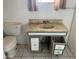 Bathroom with a vanity, toilet, and tiled floor at 1202 S 14Th St, Phoenix, AZ 85034