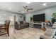 Spacious living area with a fireplace and comfortable seating at 4628 E Holly St, Phoenix, AZ 85008