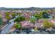 Aerial view showing home's location in a community with green spaces at 3907 E Ironwood Dr, Phoenix, AZ 85044