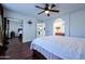 Bedroom with wood flooring and mirrored closet doors at 3907 E Ironwood Dr, Phoenix, AZ 85044