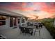 Enjoy sunsets from this expansive patio with firepit at 5960 E Grapevine Rd, Cave Creek, AZ 85331