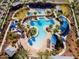 Aerial view of large community pool with surrounding amenities at 4005 N Park St, Buckeye, AZ 85396