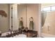 Guest bathroom with single vanity and shower/tub combo at 10683 E Saddle Blanket Trl, Gold Canyon, AZ 85118