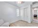 Bright bedroom with large closet and sliding doors at 4707 S Avitus Ln, Mesa, AZ 85212