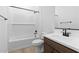 Clean bathroom with white subway tile and modern vanity at 37735 W Padilla St, Maricopa, AZ 85138