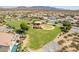 Aerial view of community with park and playground at 18226 W Desert Willow Dr, Goodyear, AZ 85338