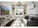 Cozy sitting room with built-in shelving and window seat at 9848 E Parkside Ln, Scottsdale, AZ 85255
