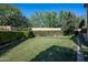 Spacious backyard with lush green lawn at 9848 E Parkside Ln, Scottsdale, AZ 85255