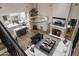 Open living area with high ceilings and a large chandelier at 9848 E Parkside Ln, Scottsdale, AZ 85255
