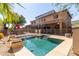 Sparkling blue pool with surrounding patio at 3702 W Riordan Ranch Rd, Phoenix, AZ 85083