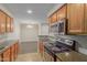 Eat-in kitchen with stainless steel appliances and granite countertops at 5995 N 78Th St # 1108, Scottsdale, AZ 85250