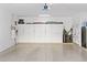 Organized garage with overhead storage and cabinets at 10793 E La Junta Rd, Scottsdale, AZ 85255