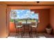 Private patio with table and chairs, mountain view at 12212 N Paradise Village S Pkwy # 451, Phoenix, AZ 85032