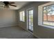 Bedroom with private balcony access and large windows at 2158 N Yale --, Mesa, AZ 85213