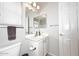Clean bathroom with vanity, toilet, and shower at 3771 E Hazeltine Way, Chandler, AZ 85249