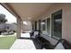 Patio with seating area and view of backyard at 3771 E Hazeltine Way, Chandler, AZ 85249