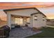 Patio with seating area and fire pit at 862 S 172Nd Ave, Goodyear, AZ 85338