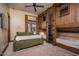 Bedroom with built-in bunk beds and a large bed at 21423 S 147Th St, Gilbert, AZ 85298
