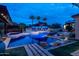 Expansive pool and spa with a swim-up bar and lounge area at 21423 S 147Th St, Gilbert, AZ 85298