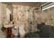 Elegant bathroom with onyx tile and a wood vanity at 21423 S 147Th St, Gilbert, AZ 85298