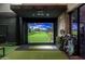 High-tech golf simulator for year-round practice at 21423 S 147Th St, Gilbert, AZ 85298