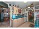 Bright kitchen with wood cabinets and teal tile countertops at 3002 W Latham St, Phoenix, AZ 85009