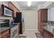 Modern kitchen with stainless steel appliances at 2025 E Campbell Ave # 260, Phoenix, AZ 85016
