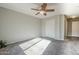 Well-lit bedroom with ceiling fan and double door closet at 3649 E Hazeltine Way, Chandler, AZ 85249