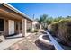 Landscaped backyard with gravel and stone features at 3649 E Hazeltine Way, Chandler, AZ 85249