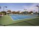 Expansive tennis courts with ample lighting at 3649 E Hazeltine Way, Chandler, AZ 85249